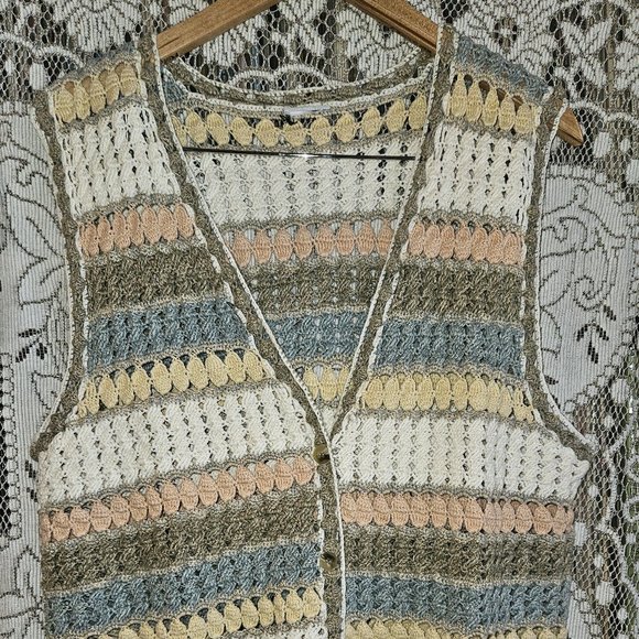 Vintage Koret Multi Coloured Vest Size M - Picture 2 of 5